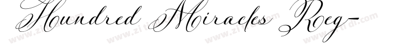 Hundred Miracles Reg字体转换